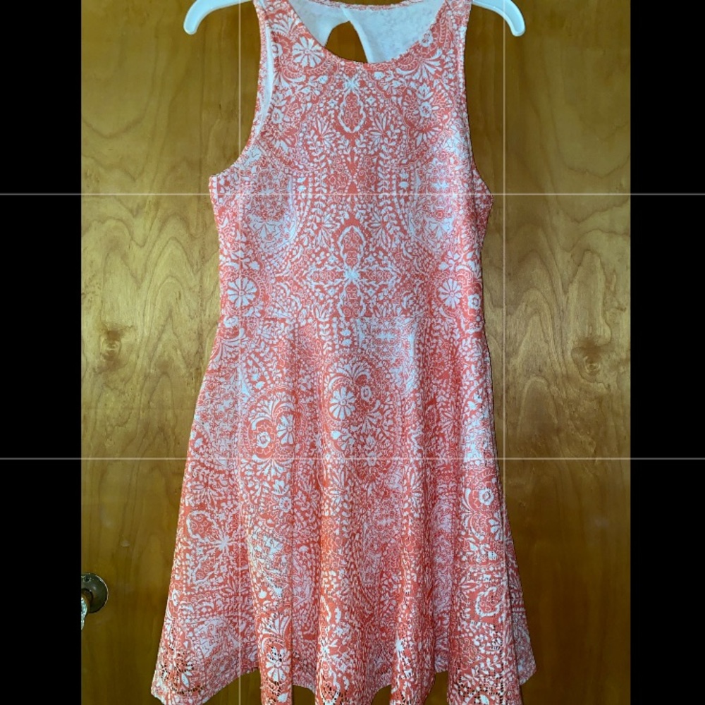 Cute orange and white dress